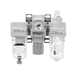 Bộ lọc khí nén, Air Filter + Regulator + Lubricator AC20-B to AC60-B Series (AC50-10G-B)